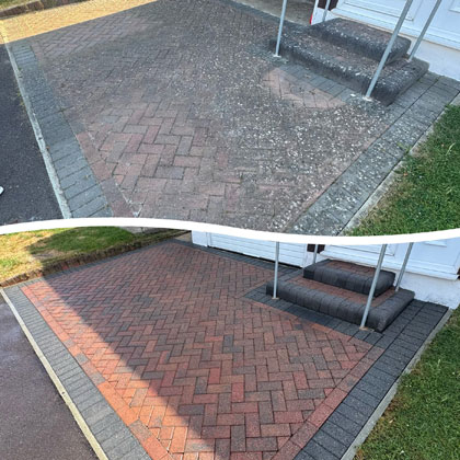 Block Paving Cleaning by E & S Cleaning and Maintenance Services Portsmouth