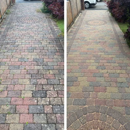 Block Paving Cleaning by E & S Cleaning and Maintenance Services Portsmouth