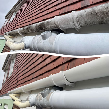 Gutter Cleaning by E & S Cleaning and Maintenance Services Portsmouth
